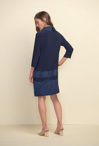 Midnight Blue Taffeta Dress Style