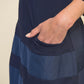 Midnight Blue Taffeta Dress Style