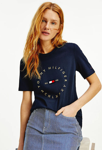 Logo T-shirt in Navy