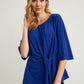 Royal Blue Gathered Front Top