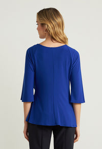 Royal Blue Gathered Front Top