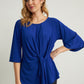 Royal Blue Gathered Front Top