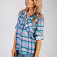 Aqua Checked Shirt