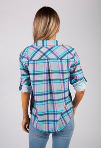 Aqua Checked Shirt