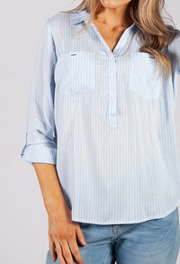 Sky Blue Stripe Shirt