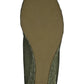 Moss Green Patent Wedge Slip-on Espadrille