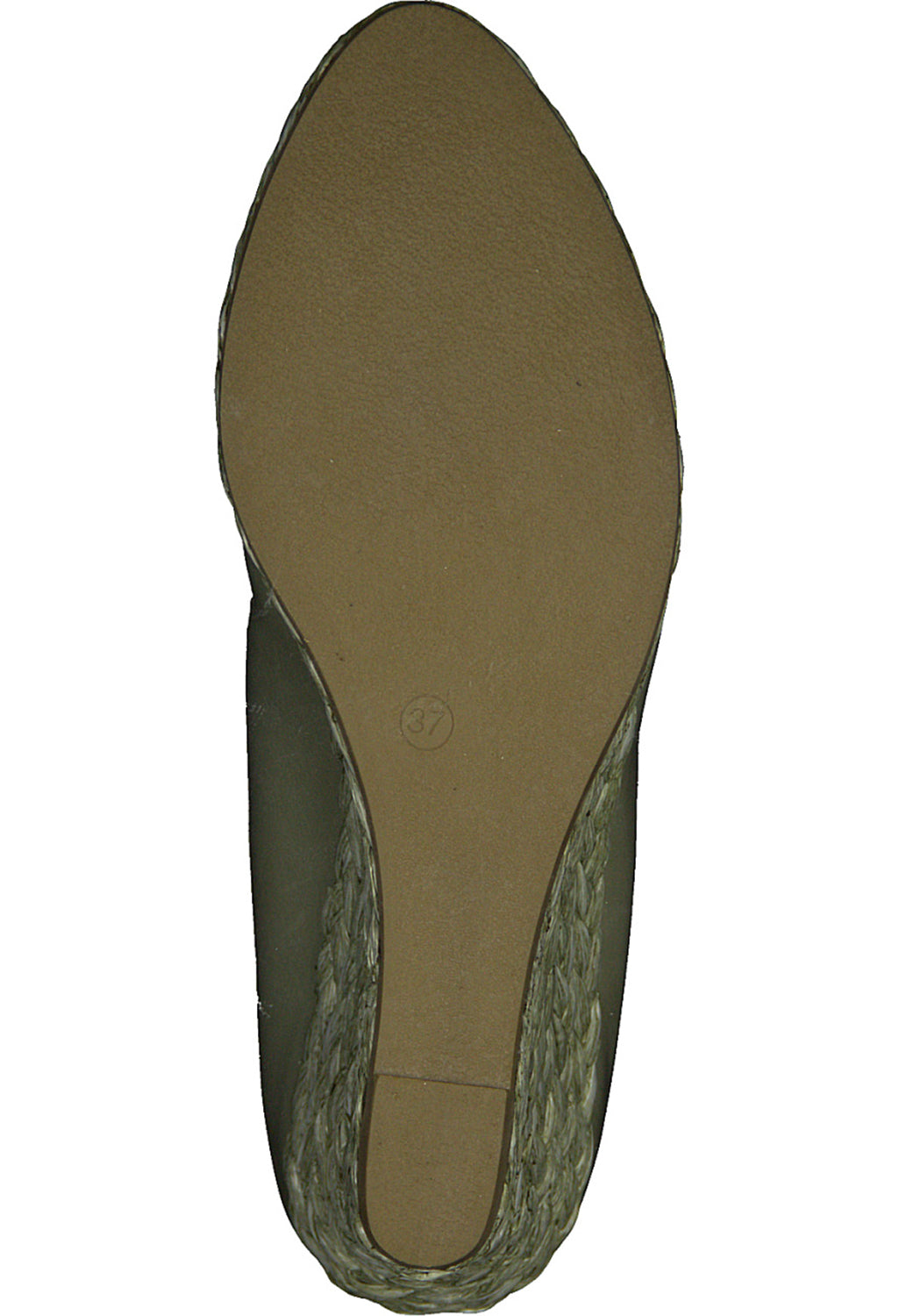 Moss Green Patent Wedge Slip-on Espadrille