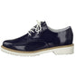 Navy Patent laced Loafer