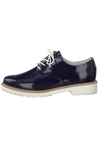 Navy Patent laced Loafer