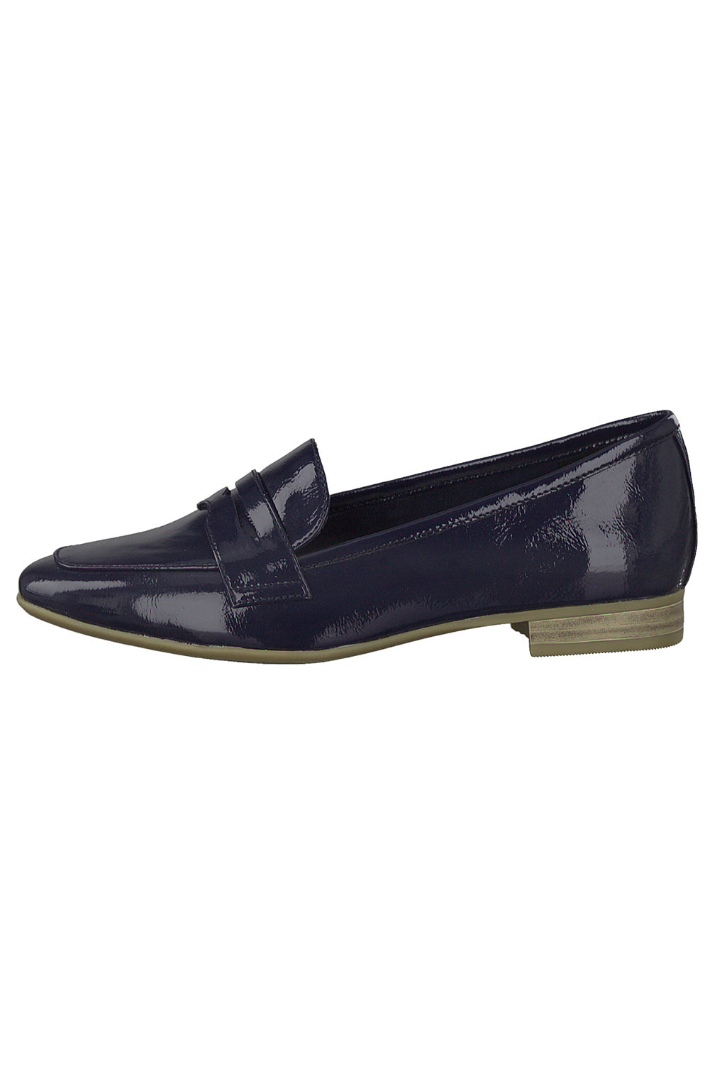 Navy Patent Loafer