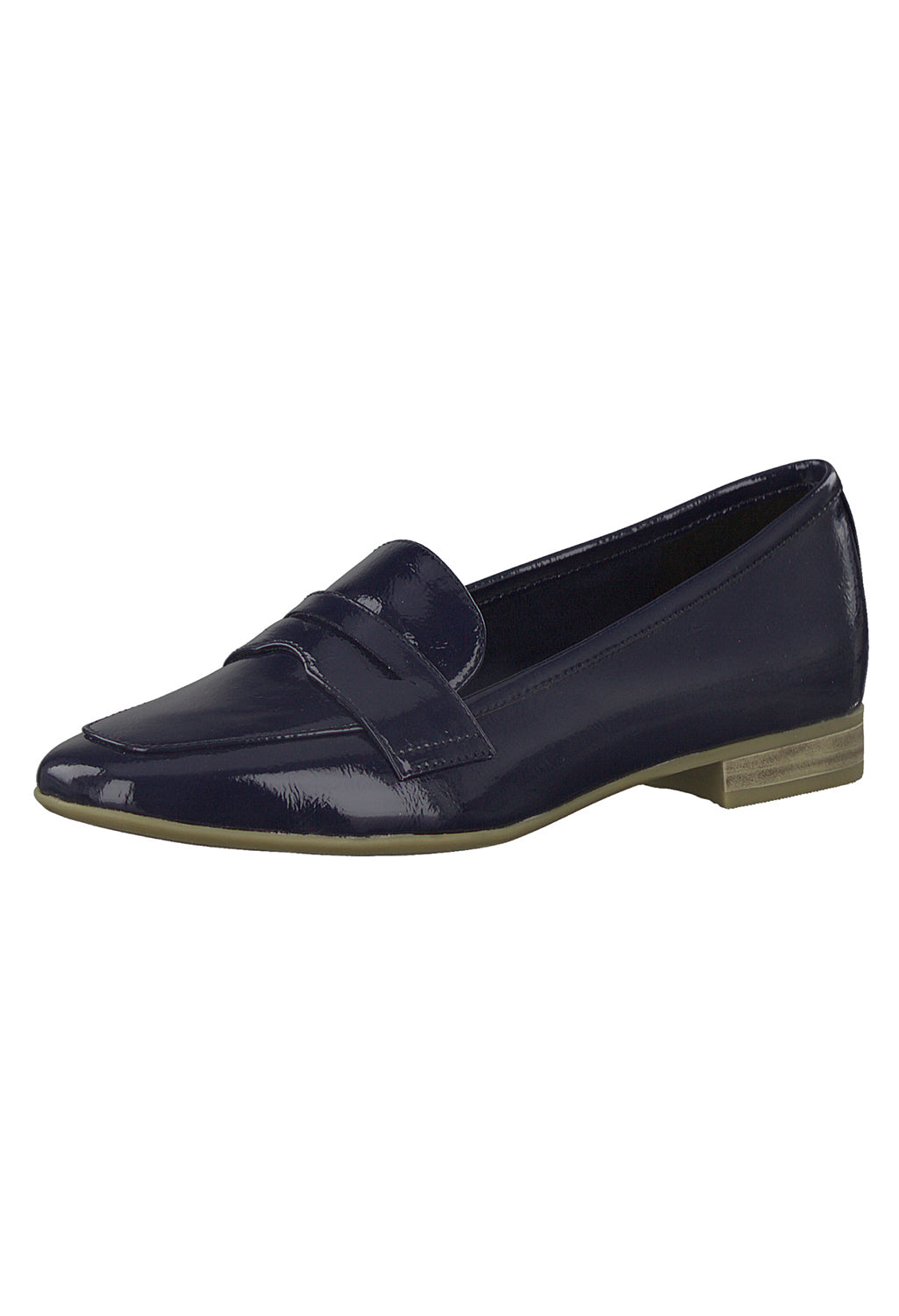 Navy Patent Loafer