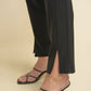 Black Trim Detail Pants