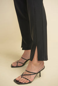 Black Trim Detail Pants