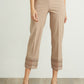 Sand Lace Trim Capris