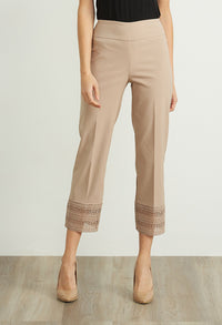 Sand Lace Trim Capris