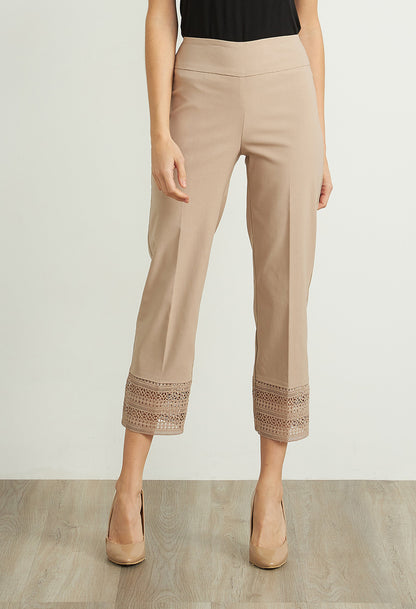 Sand Lace Trim Capris