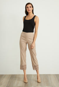 Sand Lace Trim Capris