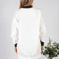 White Ruched Sleeve Jacket