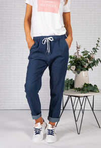 Denim Look Joggers