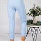 Sky Blue Joggers with Satin Detail Side Stripe