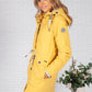 Summer Yellow Marine Rain Jacket with Soft Grey Lining