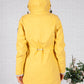 Summer Yellow Marine Rain Jacket with Soft Grey Lining