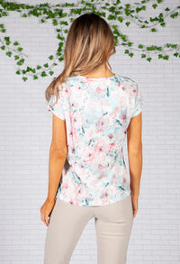 Pastel Poppy Print Top