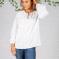 White Floral broderie anglaise Blouse