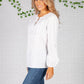 White Floral broderie anglaise Blouse