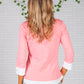 Bright Pink Shirt Detailed Top