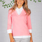 Bright Pink Shirt Detailed Top