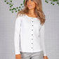 Pleated Front Panel White Button up