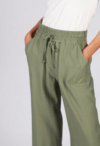 Khaki Drawstring Trousers