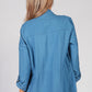 Denim Blue Draw String Blazer