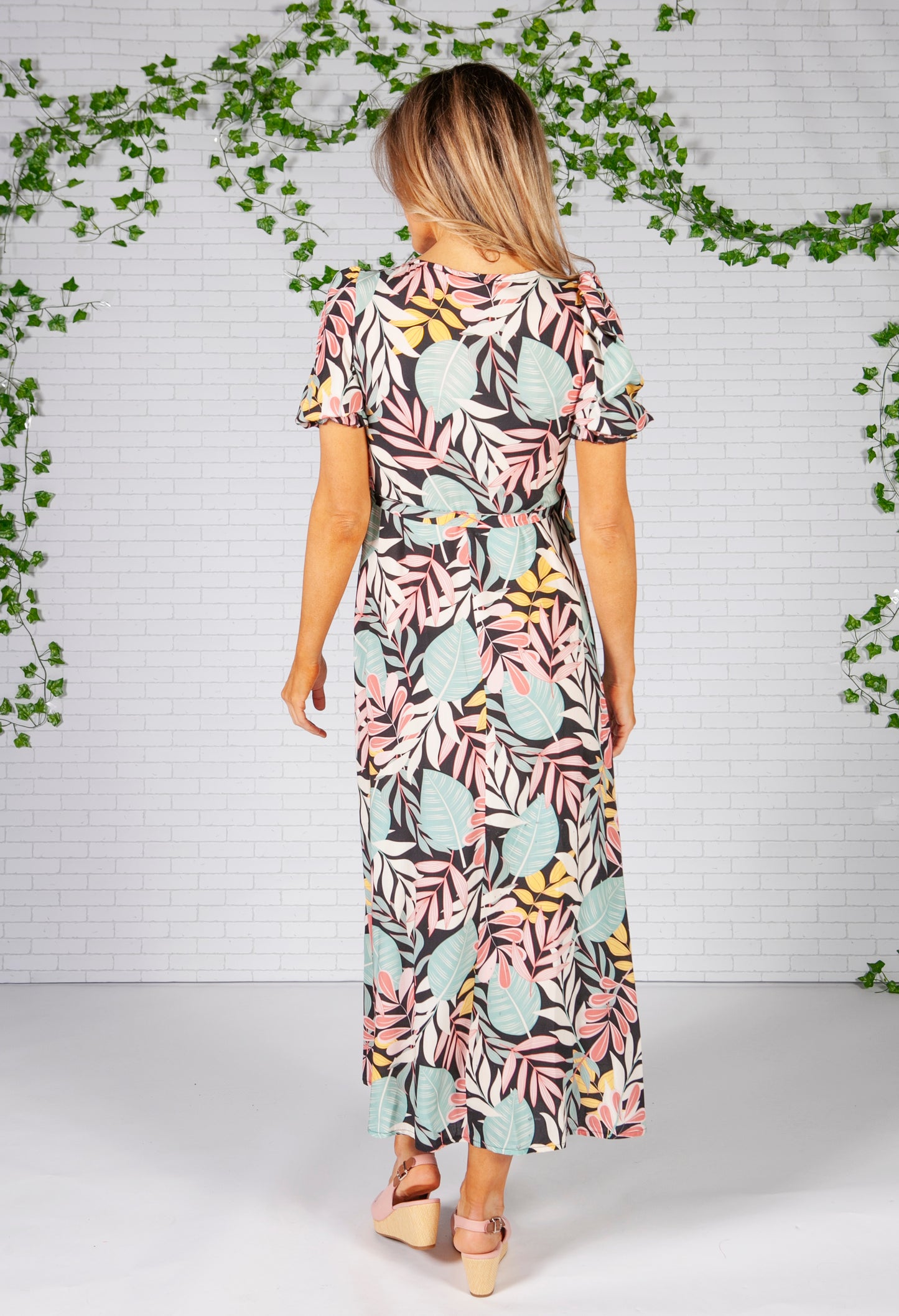 Tropical Wrap Dress-1