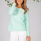 Spearmint Fine Ribbed Knit