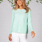 Spearmint Fine Ribbed Knit