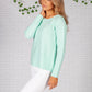 Spearmint Fine Ribbed Knit