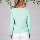 Spearmint Fine Ribbed Knit