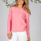 Pink Fine Ribbed Knit