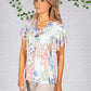 Summer Garden V-neck Top