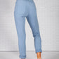 Light Blue Joggers with Side Zip Pockets