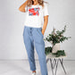 Cornflower Blue Joggers with Satin Detail Side Stripe