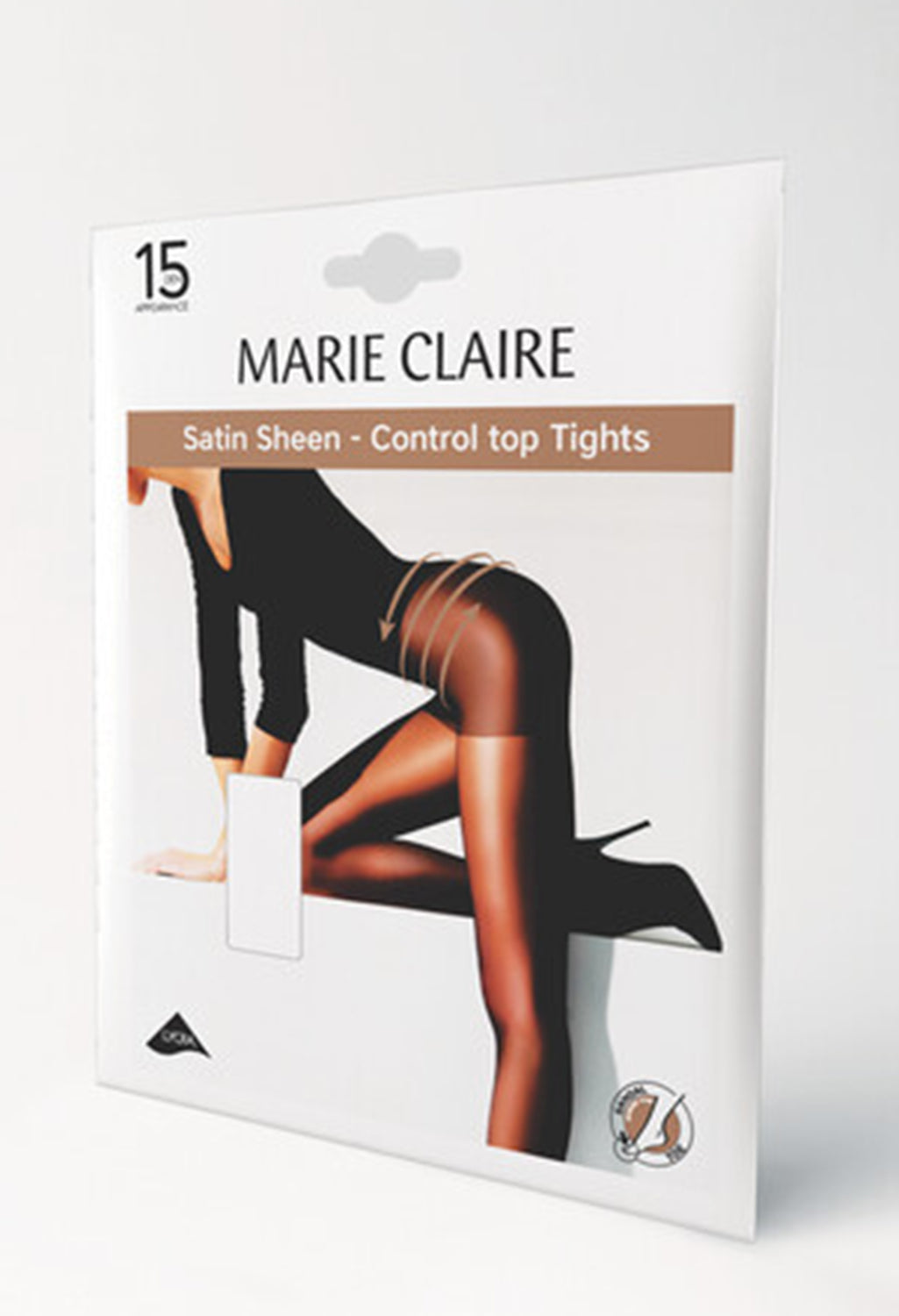 Natural 15 Den Control Top Tights