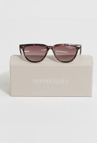 Classic Skinny Black & Brown Sunglasses