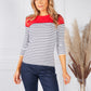 Ruby Red Stripe Top