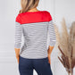 Ruby Red Stripe Top