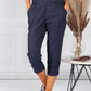 Pinstripe Navy Trousers