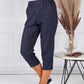 Pinstripe Navy Trousers