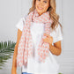 Pale Pink Printed Scarf